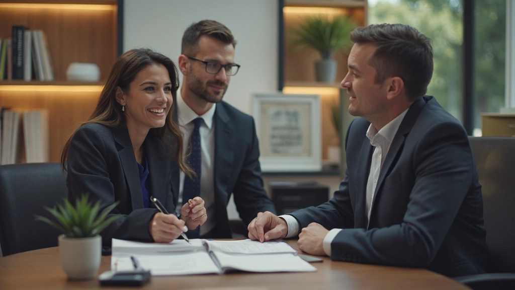 Консультант, помогающий семье разработать стратегию контроля расходов и экономии денег