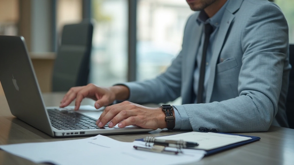 Фото ноутбука с графиками инвестиций и портфелем акций на экране